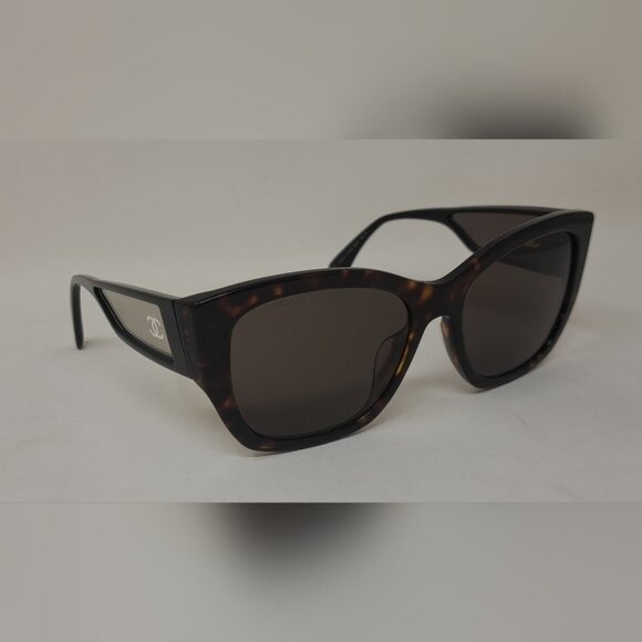 CHANEL Women's Sunglasses 5429 Havana Mirror Arms CC Logo 55-17-140 - Picture 9 of 16